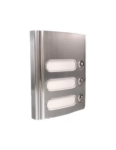 Module supplémentaire en aluminium à 3 boutons Vimar 8053/39 Galileo